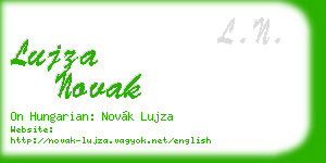 lujza novak business card