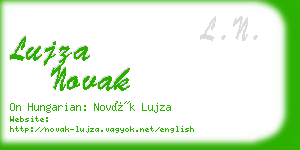 lujza novak business card